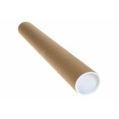 Tubi Postali Per Spedizione 10 Pz Con Tappi In Plastica 31cmx4 Diametro 1 2