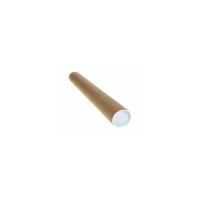 Tubi Postali Per Spedizione 10 Pz Con Tappi In Plastica 31cmx4 Diametro 2