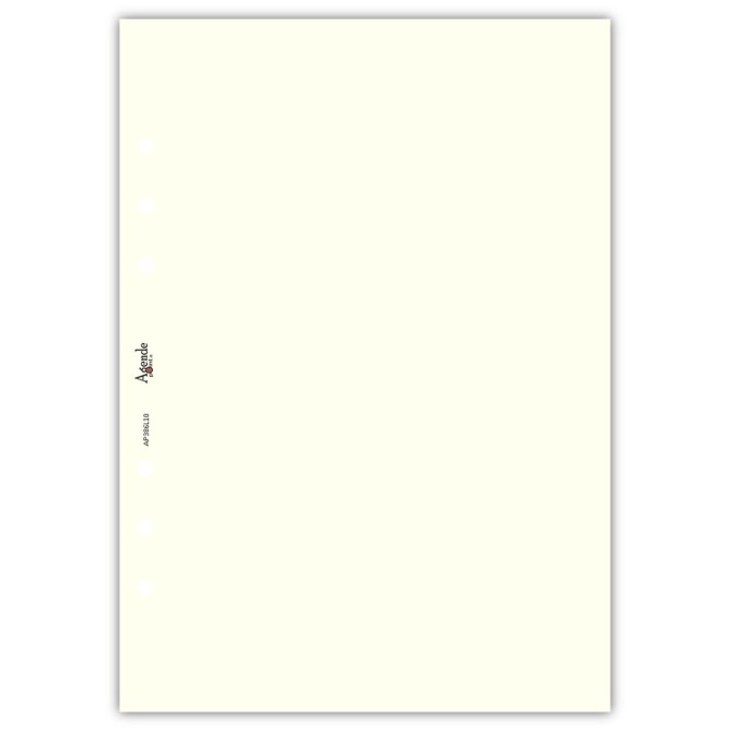 Ricambio agenda organizer vuoti 15x21cm A5 80gr 6fori 40fogli 5colori 1