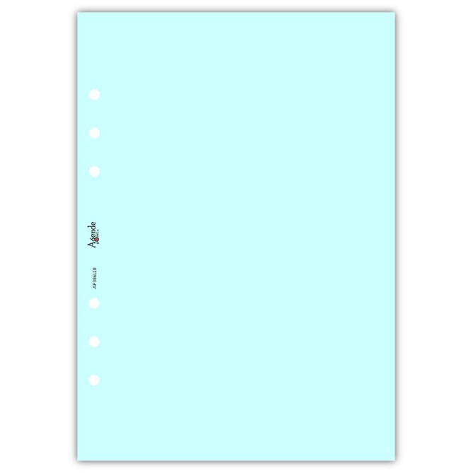 Ricambio agenda organizer vuoti 15x21cm A5 80gr 6fori 40fogli 5colori 2