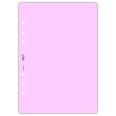 Ricambio agenda organizer vuoti 15x21cm A5 80gr 6fori 40fogli 5colori 4