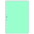 Ricambio agenda organizer vuoti 15x21cm A5 80gr 6fori 40fogli 5colori 5