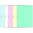 Ricambio agenda organizer vuoti 15x21cm A5 80gr 6fori 40fogli 5colori 6