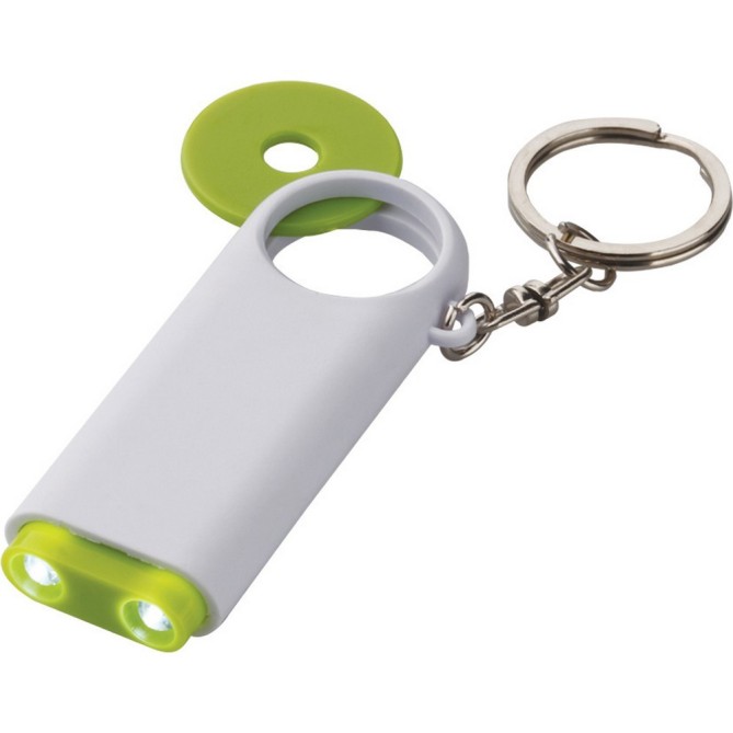 Portachiavi Con Gettone Per Carrello Spesa E Doppio Led 2 Pezzi Colore Assortito 5