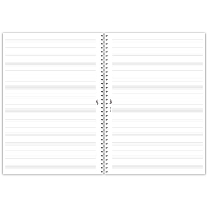 Quaderno Maxi Pentagrammato Spiralato Per Musica 21x30 50 Fogli Quaderno Scuola 2