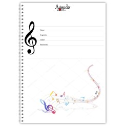 Quaderno Maxi Pentagrammato Spiralato Per Musica 21x30 50 Fogli Quaderno Scuola 4 2