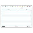 Schede Rigate 17x24 Colors 50 Pz Orizzontale Schede A Righe Per Schedario 1