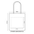 Borsa Shopping Tony In Cotone Naturale 50 Pezzi 38x42x10cm 2