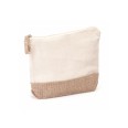 Trousse Pochette In Cotone Ecologico E Juta 21,5x16x5cm Pezzi 30 1