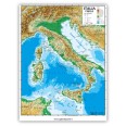 Cartina Italia Geografica A4 Fisica Politica 21x30cm Plastificata Lucida Per Uso Scolastico 1