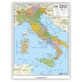Cartina Italia Geografica A4 Fisica Politica 21x30cm Plastificata Lucida Per Uso Scolastico 2
