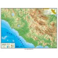 Cartina Regionale 21x30 Lazio Geografica Fisica Politica Plastificata Lucida Per Uso Scolastico 1