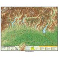 Cartina Regionale 21x30 Lombardia Geografica Fisica Politica Plastificata Lucida Per Uso Scolastico 1
