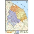 Cartina Regionale 21x30 Marche Ed Umbria Geografica Fisica Politica Plastificata Lucida Per Uso Scolastico 1
