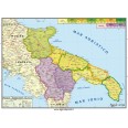 Cartina Regionale 21x30 Puglia E Basilica Geografica Fisica Politica Plastificata Lucida Per Uso Scolastico 1