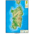 Cartina Regionale 21x30 Sardegna Geografica Fisica Politica Plastificata Lucida Per Uso Scolastico 1