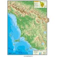 Cartina Regionale 21x30 Toscana Geografica Fisica Politica Plastificata Lucida Per Uso Scolastico 2