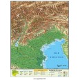 Cartina Regionale 21x30 Triveneto Geografica Fisica Politica Plastificata Lucida Per Uso Scolastico 1