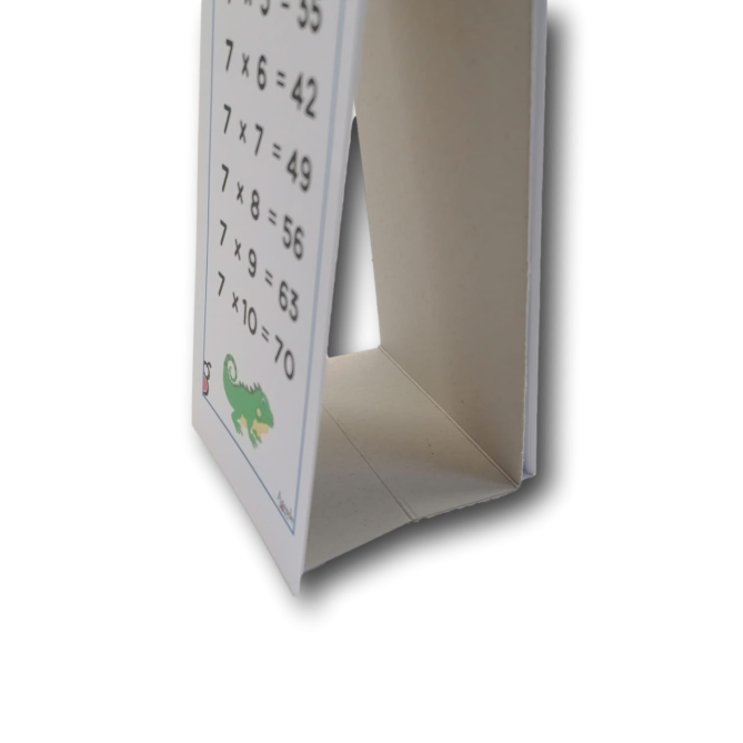 Tabelline Per Bambini Con Base In Cartoncino 21x7cm Da Numero 1 A 12 3