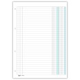 Ricambio agenda organizer rubrica 21x30cm A4 90gr 4fori 50fogli 2