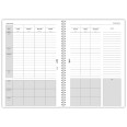 Agenda settimanale senza data spiralata plastificata 15x21cm A5 5