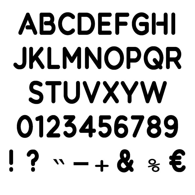 10 Pezzi Tra Numeri Lettere E Simboli Tube H 20cm Adesivi In Plastica Lucida Ottimo Per Esterno 3
