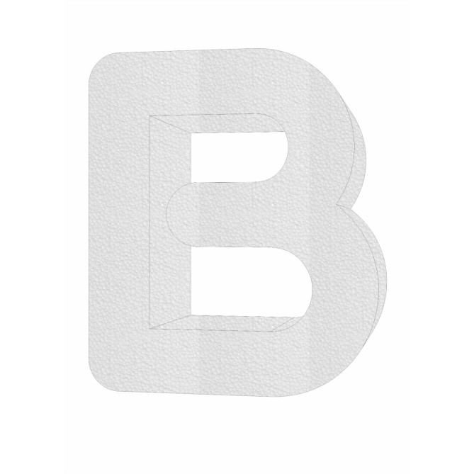 Lettera 3d In Polistirolo Tube 24cm 4cm Spessore Scegli La Lattera 1