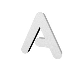 Lettera 3d In Polistirolo Tube 24cm 4cm Spessore Scegli La Lattera 2