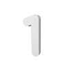 Numero In 3d In Polistirolo Tube 45cm Altezza 4cm Spessore Per Decorazioni Insegne E Scritte 1