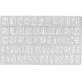 Maschera Normografo Carattere Old English Altezza 2cm 2