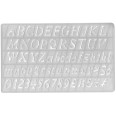 Maschera Normografo Carattere Italic Altezza 2cm 1
