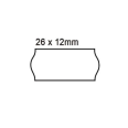 10 Rotoli Etichette Per Prezzatrice Made In Italy 26x12 Ad Onda Bianco 1.000 Etichette Per Rotolo Di Alta Qualità 1