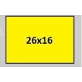 10 Rotoli Etichette Per Prezzatrice 26x16 Made In Italy Giallo Fluo 1.000 Etichette Per Rotolo Di Alta Qualità 1