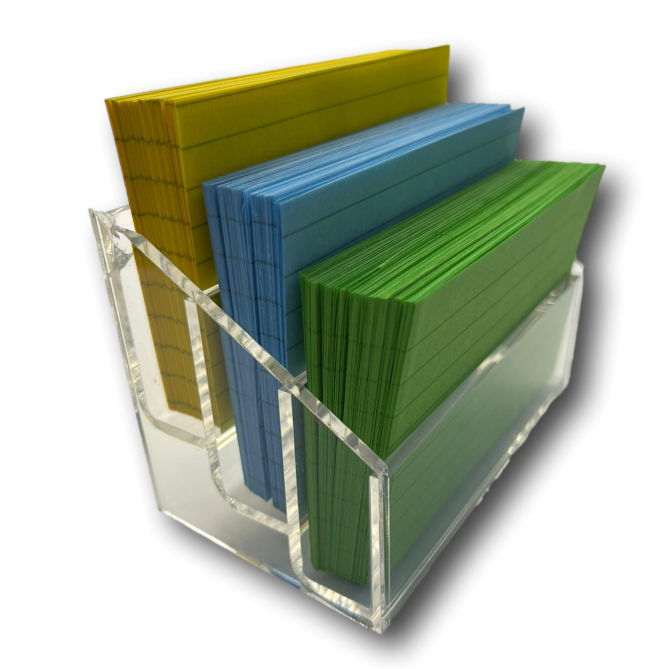 Porta Foglietti In Plex Appunti A Righe In 3 Colori 8,5x6 300 Fogli Carta Di Alta Qualità 3