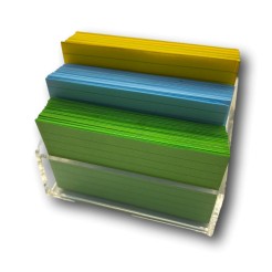 Porta Foglietti In Plex Appunti A Righe In 3 Colori 8,5x6 300 Fogli Carta Di Alta Qualità 6 2