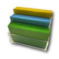 Porta Foglietti In Plex Appunti A Righe In 3 Colori 8,5x6 300 Fogli Carta Di Alta Qualità 5
