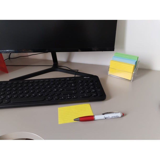 Porta Foglietti In Plex Appunti A Righe In 3 Colori 8,5x6 300 Fogli Carta Di Alta Qualità 7