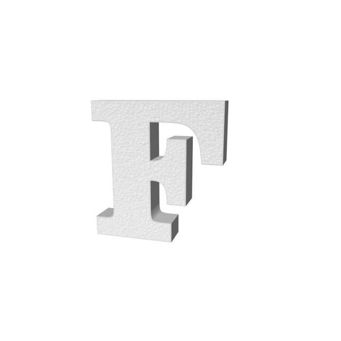 Lettera 3d Clair In Polistirolo 24cm 4cm Spessore 6