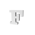 Lettera 3d Clair In Polistirolo 24cm 4cm Spessore 6