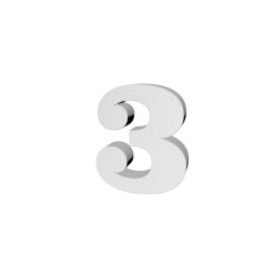 Numero In 3d In Polistirolo Clair 45cm Altezza 4cm Spessore Per Decorazioni Insegne E Scritte 2 2