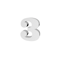 Numero In 3d In Polistirolo Clair 45cm Altezza 4cm Spessore Per Decorazioni Insegne E Scritte 4