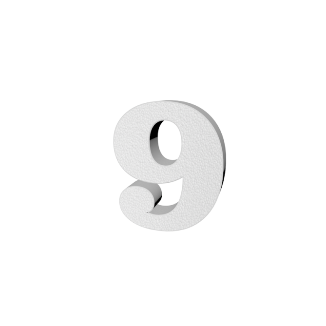 Numero In 3d In Polistirolo Clair 45cm Altezza 4cm Spessore Per Decorazioni Insegne E Scritte 10