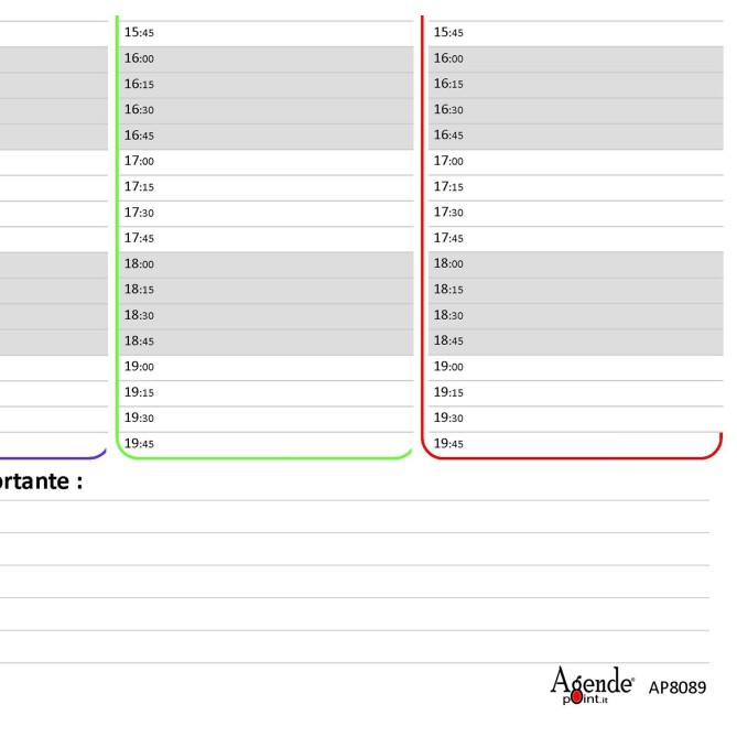 Agenda Settimanale A3 2026, Planner Spiralato , 30x42cm, Pianificazione Oraria 15 Minuti, 55 Fogli, Visione Completa 7 Giorni 3