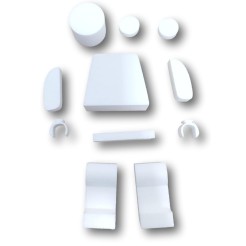 Omino Mattoncini In Polistirolo Altezza 24cm Bianco Da Verniciare Ed Incollare 1 2