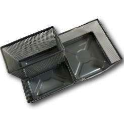 Porta Penne Ed Accessori In Metallo Retinato Silver Porta Oggetti Ufficio 3 2