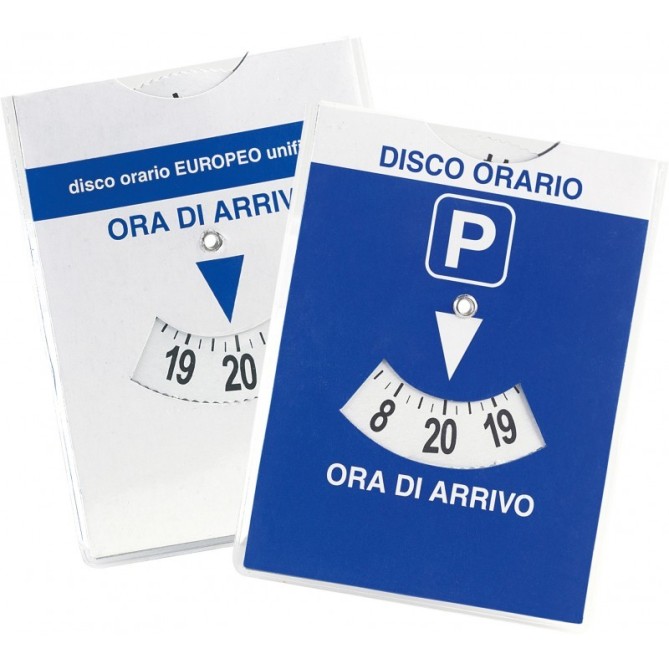 Kit Disco Orario Maxi + Porta Libretto Auto Con Pattina 19x13 Kit Auto Porta Documenti 2