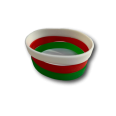 Bracciale Tricolore In Gomma Silicone 3 Pezzi 3