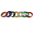 Bracciale Seven In Gomma Silicone 7 Pezzi Colori Assortiti 2