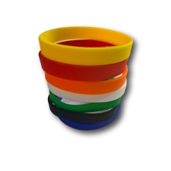 Bracciale Seven In Gomma Silicone 7 Pezzi Colori Assortiti 1 2