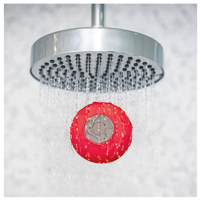 Shower Speaker Bluetooth Impermiabile Con Vivavoce Rotondo Con Ventosa 7